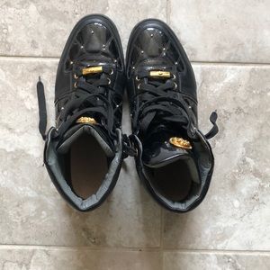 Quilted Versace high top shoe